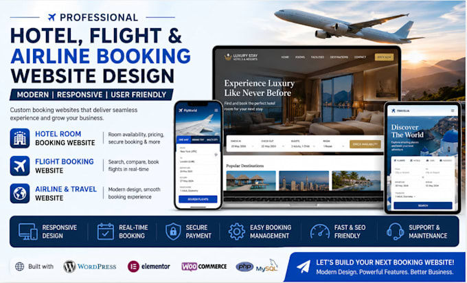 build custom traveler website, airline website