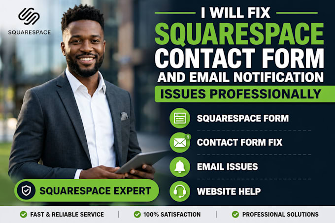 fix squarespace contact form and email notification issues