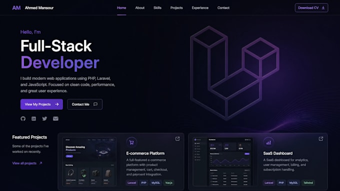 develop robust laravel rest apis, and full stack web apps