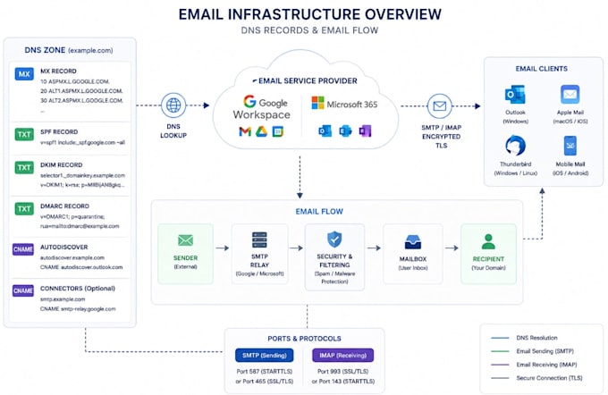 improve google workspace and outlook email deliverability