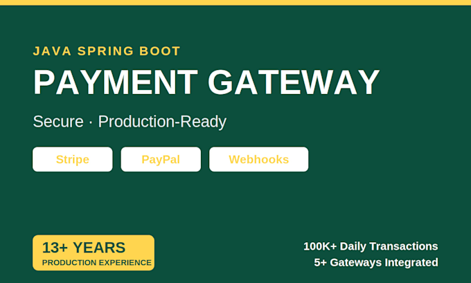 integrate payment gateway in java spring boot