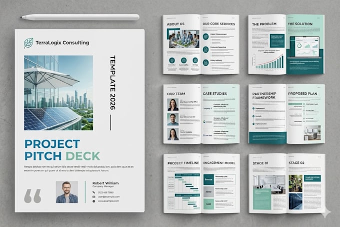 design professional powerpoint presentation, pitchdeck and google slides