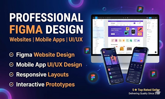 figma design, figma website, mobile app using figma, website UI UX design
