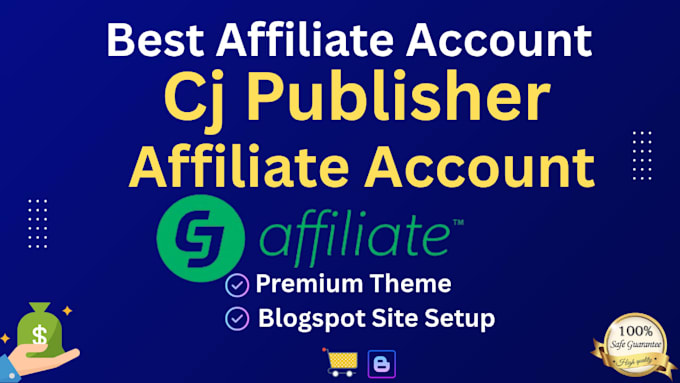 create cj publisher affiliate account setup
