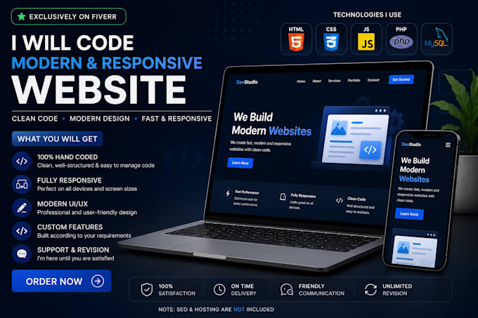 develop full stack web applications using javascript and PHP