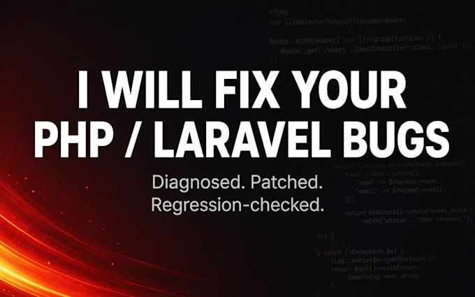 debug and fix your PHP, laravel, or codeigniter application