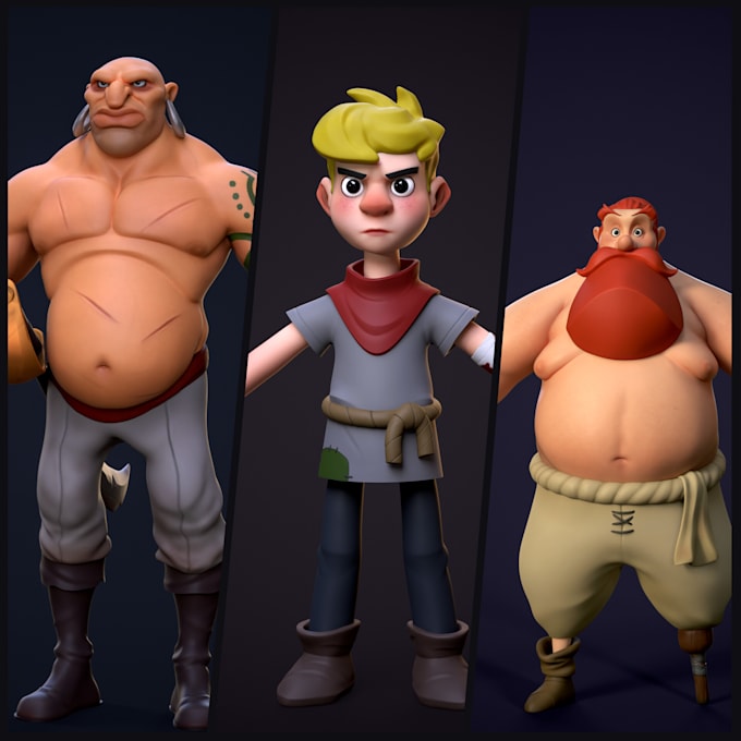 create a free 3d character for gameready and 3d printing