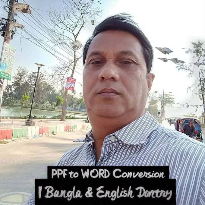 do fast and accurate PDF to word, bangla and english typing and data entry ,