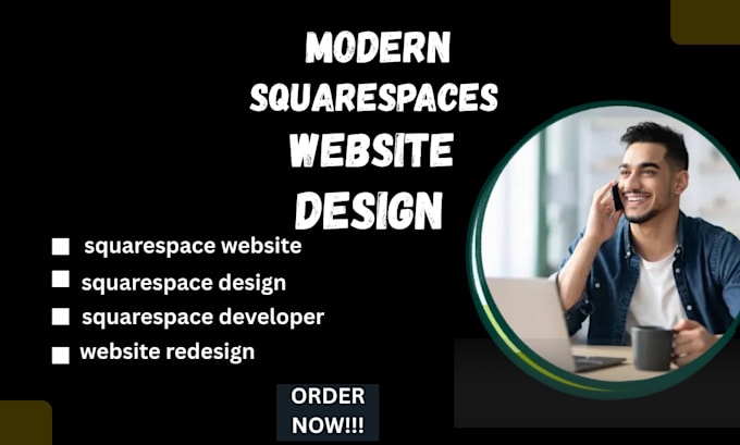 design modern squarespace website and redesign