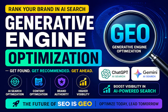 provide expert generative engine optimization GEO for ai search visibility
