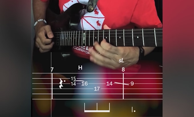 create a music video edit syncing your guitar tabs