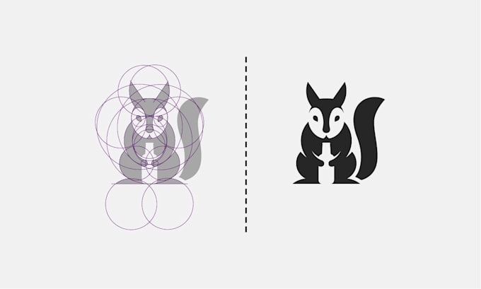 create minimal geometric logo design