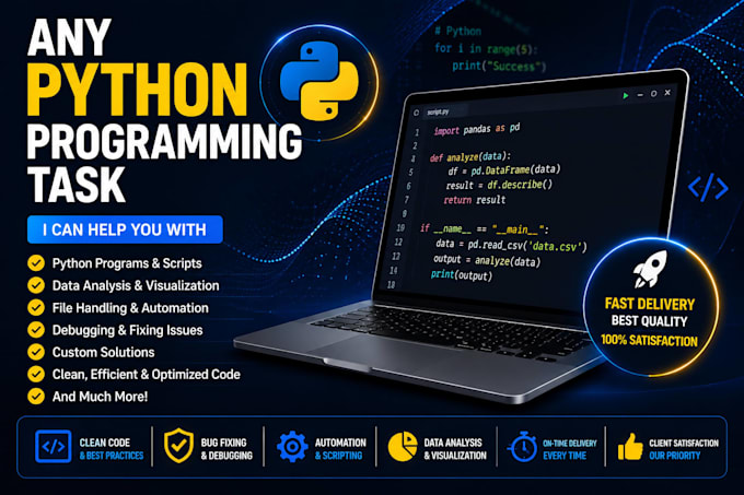 any python programming task and design your algorithm