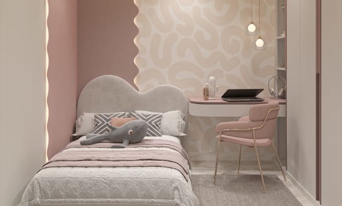do do 3d kids room, 3d toddler room, play room, 3d nursery room design