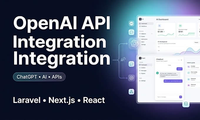 integrate openai API chatgpt into your website or app