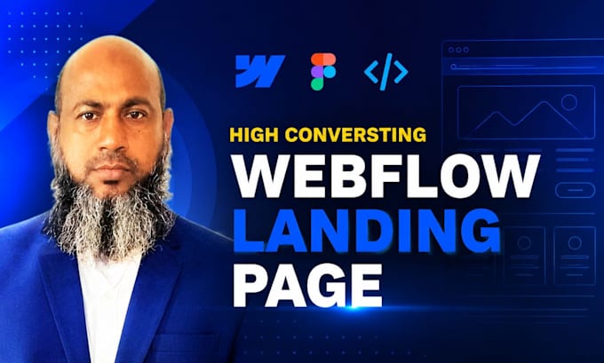 build a dynamic responsive webflow landing page and full website