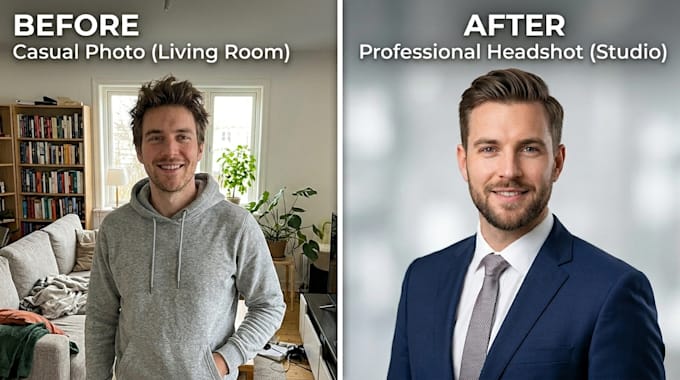 create realistic ai headshots for linkedin, CV, dating