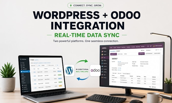 l design a high converting wordpress site with odoo erp integration