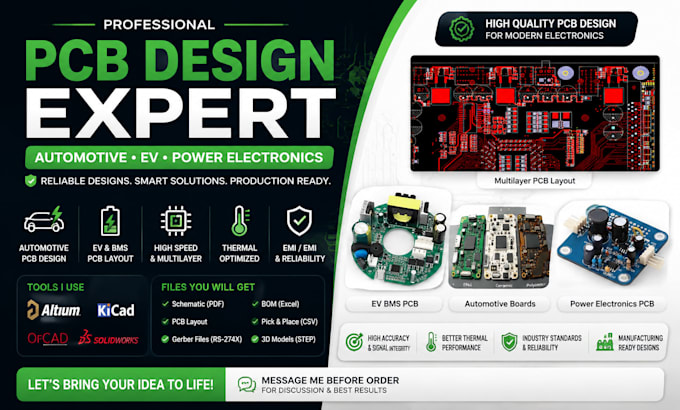 design automotive pcb, ev, bms, can bus, high speed multilayer pcb