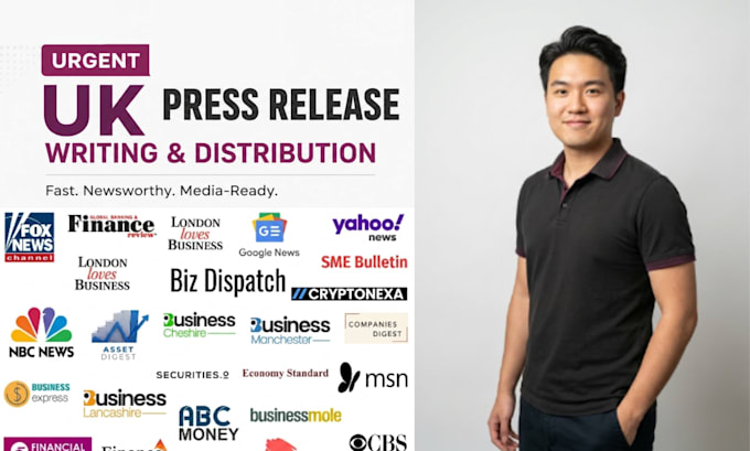 urgent UK press release writing and distribution for brands