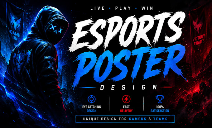 design modern esports or gaming poster