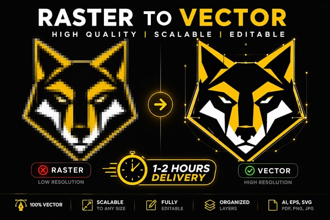 do vector tracing or convert to vector quickly