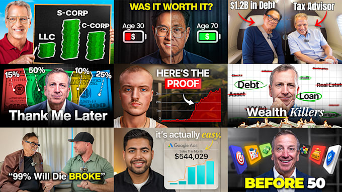 design professional business thumbnail