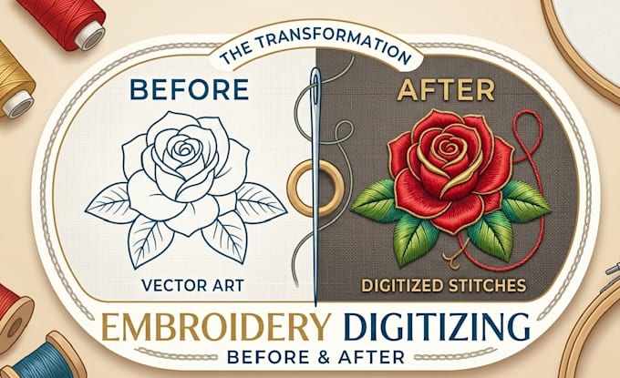 do embroidery digitizing logo into emb dst pes files in 1 hr