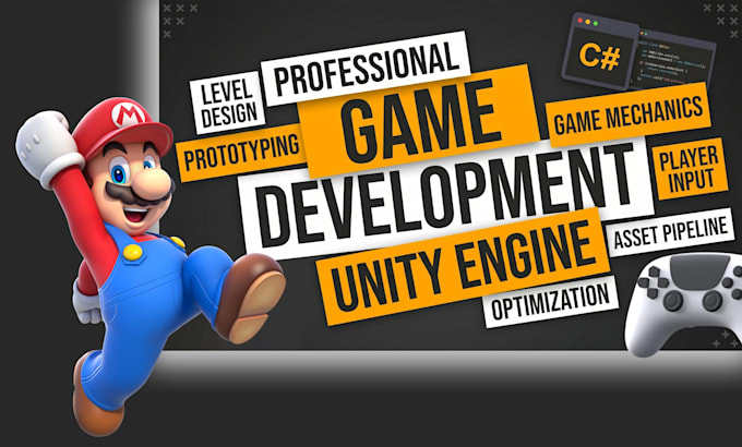do game development for 2d and 3d games in unity game engine