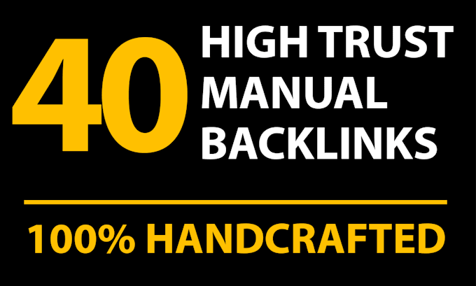 manually create high authority profile backlinks with high trust flow