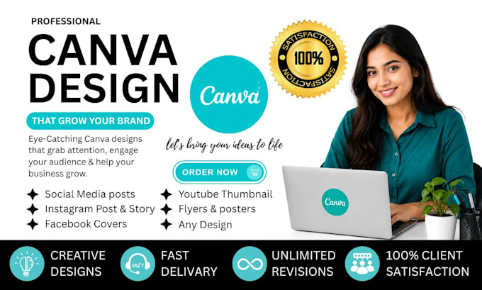 design professional social media posts and canva templates amor
