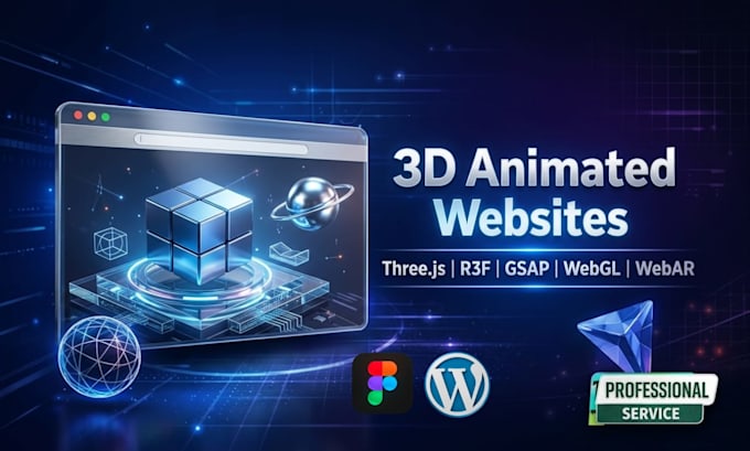 develop 3d interactive websites with threejs, webgl, r3f, gsap and webar
