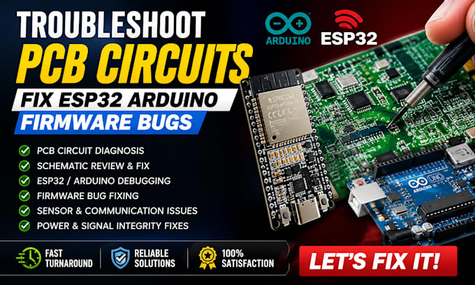 troubleshoot pcb circuits fix esp32 arduino firmware bugs