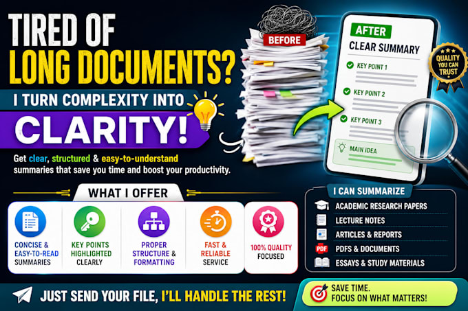 turn lengthy pdfs and notes into simple and easy summaries