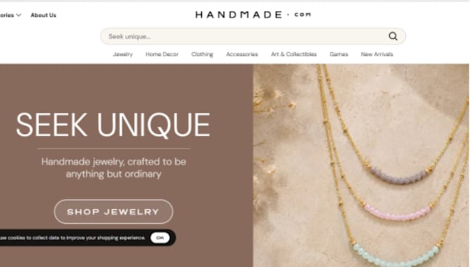 design squarespace handmade store ecommerce website craft business website