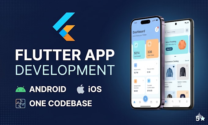 develop your flutter app for android and ios with clean ui
