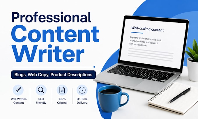 write SEO blogs web copy and product descriptions