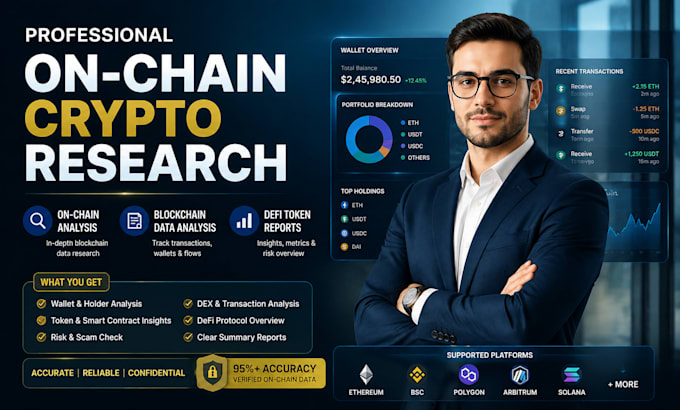 provide on chain crypto research, blockchain analysis, token summary
