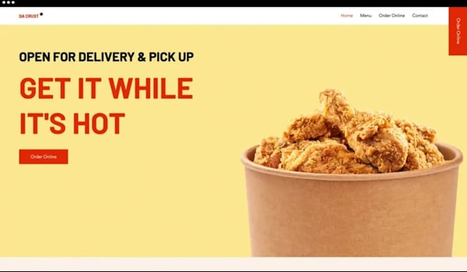 develop a restaurant website with online booking and food ordering system