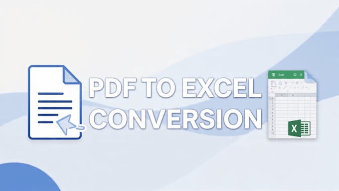 convert PDF to excel with accurate data entry
