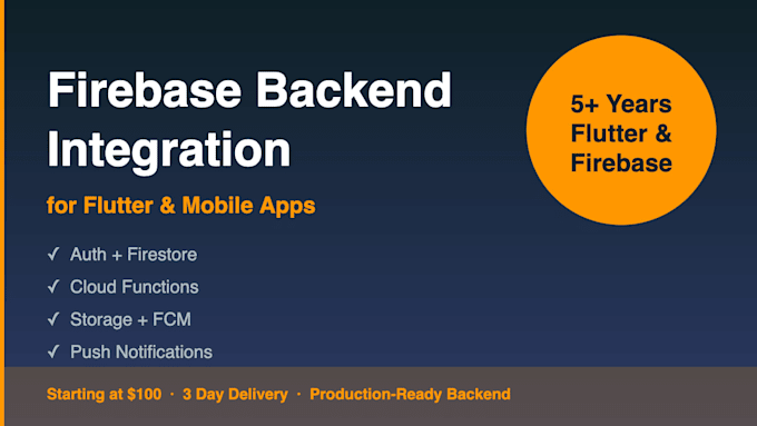 build your firebase backend for flutter or mobile apps