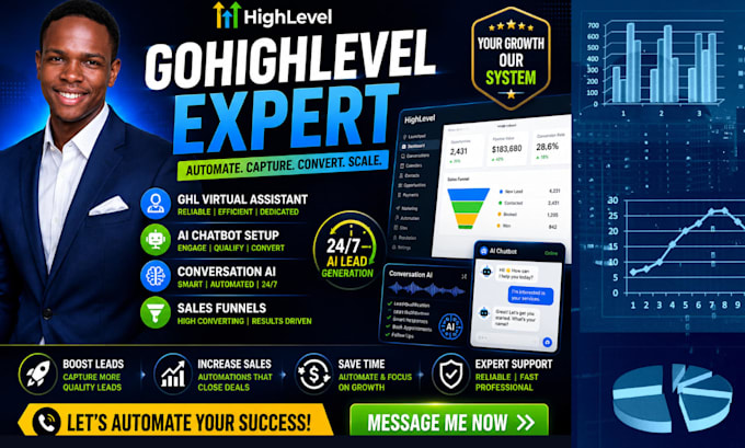 ghl va, go high level, ghl ai chatbot, conversation ai, ghl sales funnel