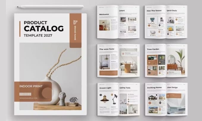 design a modern catalog for your brand