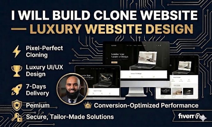 build clone website luxury website design