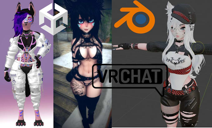 create custom vrchat avatar commission vrchat world vrchat model anime avatar vr