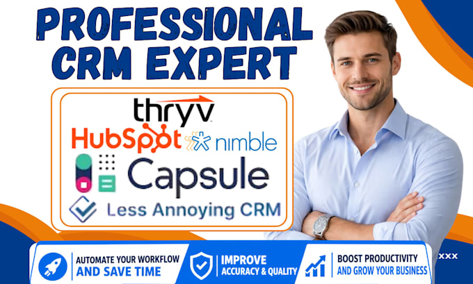 setup less annoying crm capsule nimble thryv hubspot sales automation