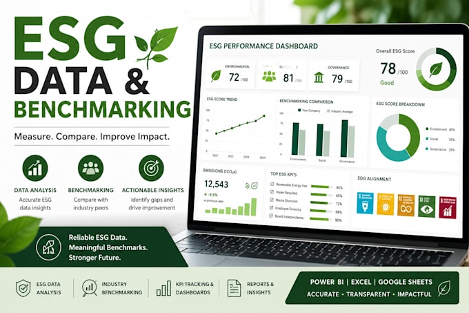 create sustainability benchmarking reports and sustainability analysis
