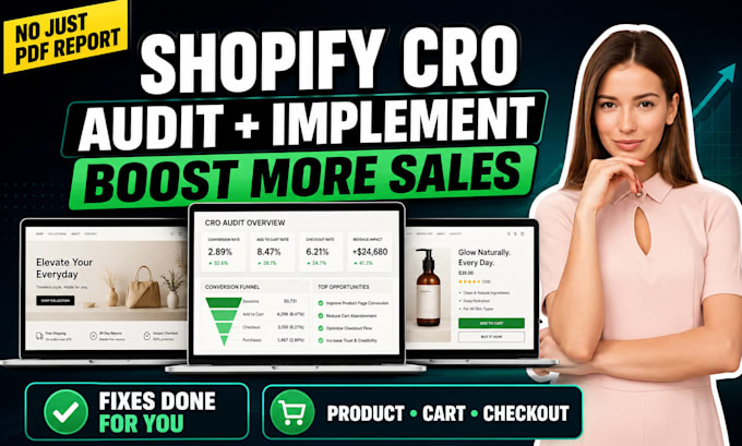 audit and implement shopify conversion rate optimization shopify cro fixes