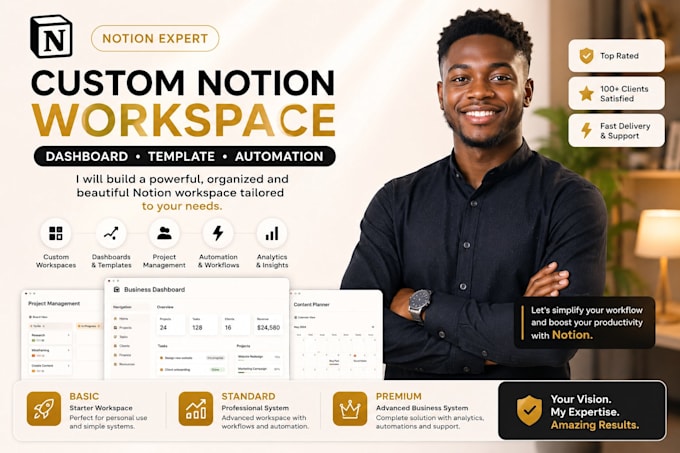 build a custom notion workspace dashboard and template