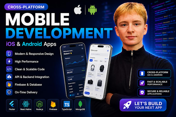 develop a custom mobile app for ios and android